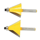 30 Degree & 22.5 Degree Chamfer Edge Forming Router Bit - 1/4" Shank