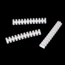 3 Pieces 10Amp 12 Way Barrier Screw Terminal Block Wire Connector Strip 3C