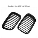 2pcs Matte Black Front Kidney Grill Grilles for BMW E46 98-01 318i 320i