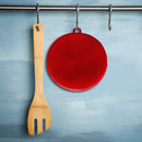 Kitchen Silicone Dishwashing Brush Pot Pan Scrubber Bowl Cleaner (Red) A