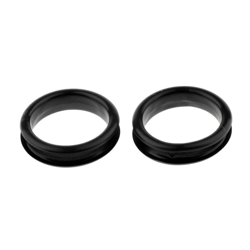 10Pcs Finger Ring Grips Inserts for Barber Hairdressing Shear Scissors Balck