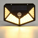 1pc 100LED Solar Motion Sensor Wall Light Waterproof Garden Security Lamp A