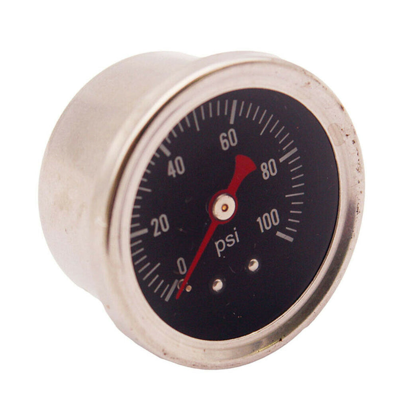 Fuel Pressure Regulator gauge 0-100 PSI/bar Liquid fuel/oil Gauge 1/8 NPT