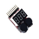 RC Lipo Battery Low Voltage 1-8S Buzzer Indicator Checker Tester LE Alarm D S0C8