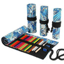 School Roll Pencil Case for Girls Boys Pencil Case Canvas Pencil Pen Bag La