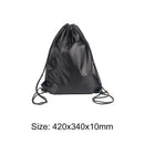 Outdoor Sports Waterproof Drawstring Backpacks Storage Knapsack (Black)