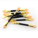 12Pcs Makeup Double-end Eye Shadow Eyeliner Brush Sponge Applicator Tool MO