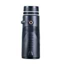 40x60 Portable Travel Monocular Telescope w/ Phone Holder Tripod Monocular Black