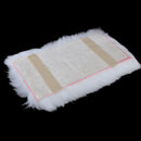 12"x8" Car Sheepskin Wool Center Console Armrest Box Cover Wool Mat Pad Cushion