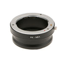 Mounts Adapter Ring for Pentax PK Lens to Nex Sony Nex-3 Nex-5 Cameras Lens