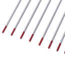 10Pcs Red Color Code 2.4x150 Thorium Tungsten Electrode Head Tungsten Needl