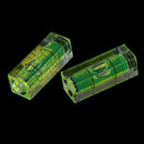 2Pcs rectangular cube spirit level bubble measuring level ruler detector tool LJ