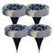4x 8 LED Solar Buried Light Waterproof Under Ground Lawn Lamp (White Light)