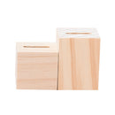 2pcs Wood Ring Display Jewelry Stand Display Rack Unfinished Quartet Shape