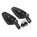 2 Pcs Motorcycle Rear View Handle Bar End Side Rearview Mirrors 7/8