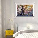 Painting By Numbers Kit DIY Glare Tree Hand Painted Canvas Oil Art Picture