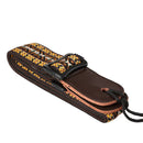 Real Leather Ukulele 1.5" Wide Instrument Shoulder Strap Collection Yellow