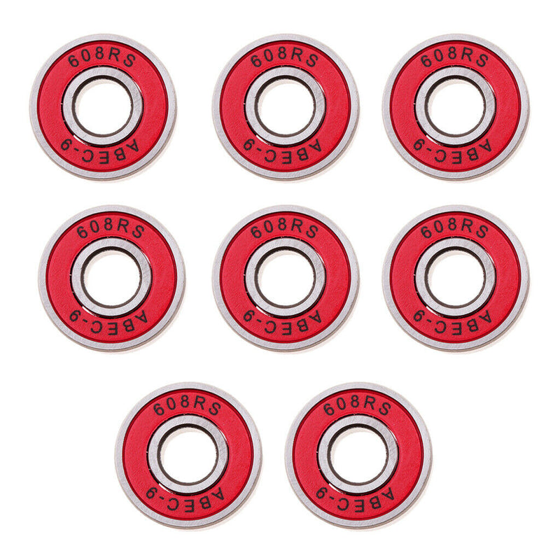 24 Pcs 608RS-ABEC 9 Bearings High Performance Roller Skate Scooter Skateboard