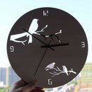 Arabic Numeral Design Rustic Country Tuscan Style Wooden Decorative Round W