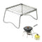 Stainless Steel Foldable BBQ Stand Portable Barbecue-Patio Gril -Camping Ho Q3M4