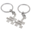 2Pcs Puzzle Letter Keychain Cute Key Ring Best Friends Gift OZ