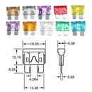100Pcs Auto Car Vehicle Blade Fuse Set 3/5/7.5/10/15/20/25/30/35A/40A Amp Kits