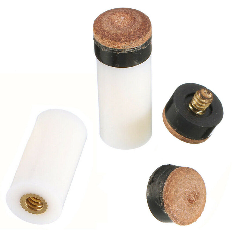 Replacement 12mm Pool Billiard Cue Stick Ferrules Screw-On Tips for Snooker
