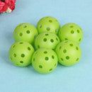 50pcs Green Golf Practice Balls Plastic Whiffle Airflow Hollow Sports Ball