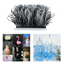 High Quality 1 Metre Ostrich Feather Trimming Fringe Ribbon Cloth Decor Trim