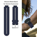 Silicone Watchband for Garmin Forerunner 220 230 235 620 630 (Dark Blue)