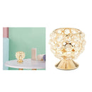 Crystal Candle Holder Tea Light Candlestick Centerpiece Banquet Dinner Decor