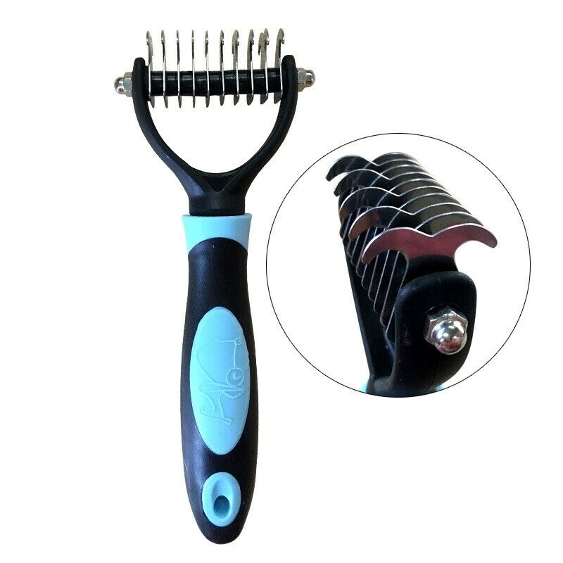 Hair Removal Comb For Dogs Cat Detangler Fur Trimming Dematting Deshedding  D2W3