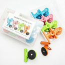 8Pcs Magnetic Metal Clips Colored Magnets Clips Perfect Fridge Magnets Kitc