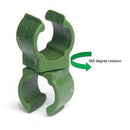 20PIECE Trellis Plant Stakes Connectors Cross Clips Garden Fixed Clamps Green