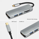 USB Type C to USB Adapter,3.1 USB C(Thunderbolt 3) to 3 Hub with Type-c Fem H3T4