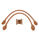 2pcs 47cm Leather Bag Strap Handle Shoulder Bag Band for DIY Handbag Brown