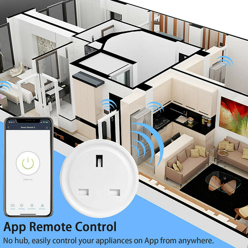 UK Plug Smartphone Remote Control WiFi Plugs Socket