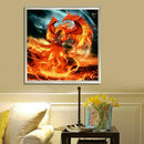 5D DIY Diamond Painting Embroidery Phoenix Pattern Round Drill Decor Gift