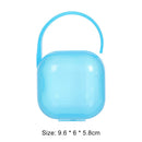 Portable Baby Pacifier Fingertip Toothbrush Container Storage Box (Blue) A