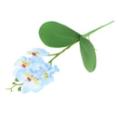 artificial orchid plant potted - 33cm silk flowers wedding decor Blue