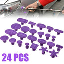 24pcs Glue Puller Tabs Pad For Car Body Paintless Dent Hail Repair Too%!