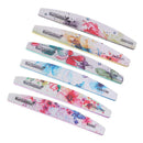 6Pcs Professional Nail Files, 80/100/150/180/240/320 Grit, Double Sided Washable