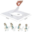 50Pcs/Pack Disposable Toilet Seat Cover Mat Waterproof Toilet Paper Pad For W2D9