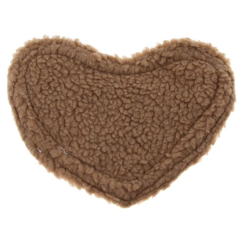 2 Pcs Small Pet Hamster Guinea Pig Warm Bed Heart Shape Sleep Mat Camel