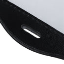 Faux Leather Horizontal Name Tag ID Work Badge Card Holder 10pcs Black R5Y7