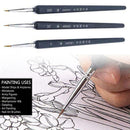 3x Face Mold Cake Decorating Brush Set Food Paint Icing Sugarcraft Tools P3 A7I4