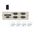 4Ports Manual Parallel DB9 Serial RS-232 Data Sharing Switch 4-in-1-out