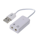 5X(3.5mm Microphone Earphone Socket USB 2.0 Sound Card Speaker Audio AdapteY9G1)