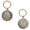 New Coin Keychain President Trump 2020 Bronze Memorial Crafts Collection Gift