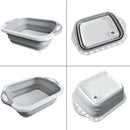 Collapsible Cutting Board with Dish Tub,Colander Fruits Vegetables Wash and U7P1